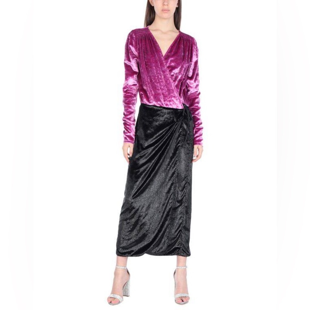 The Attico Crushed Pink Velvet Long Sleeve Dress size 38 - Picture 6 of 16